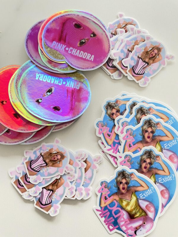 Sticker Máscara Rosa - Imagen 3