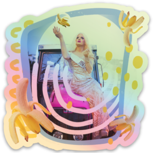 Sticker Banana Bendecida
