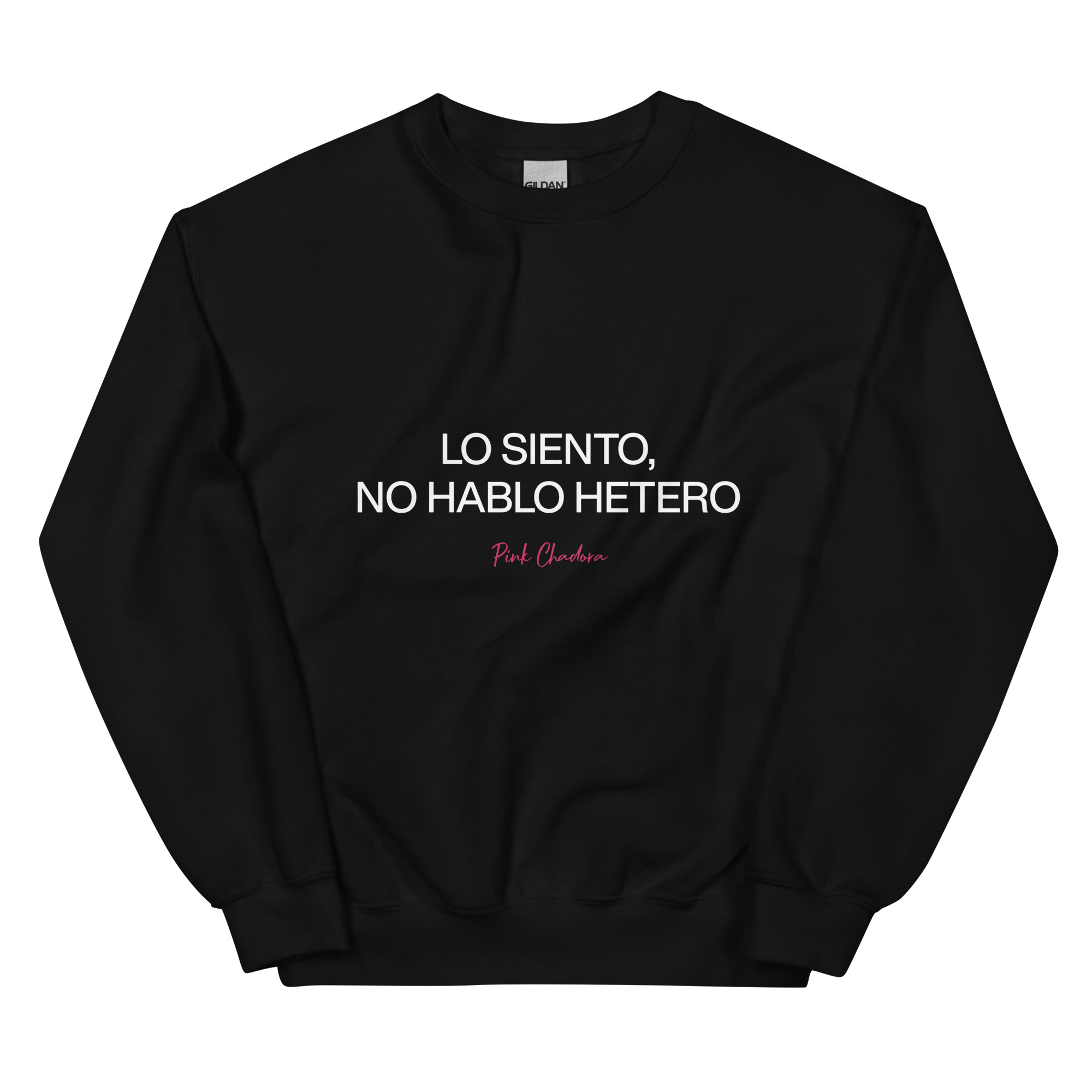 Sudadera serigrafía "Lo siento, no hablo hetero"