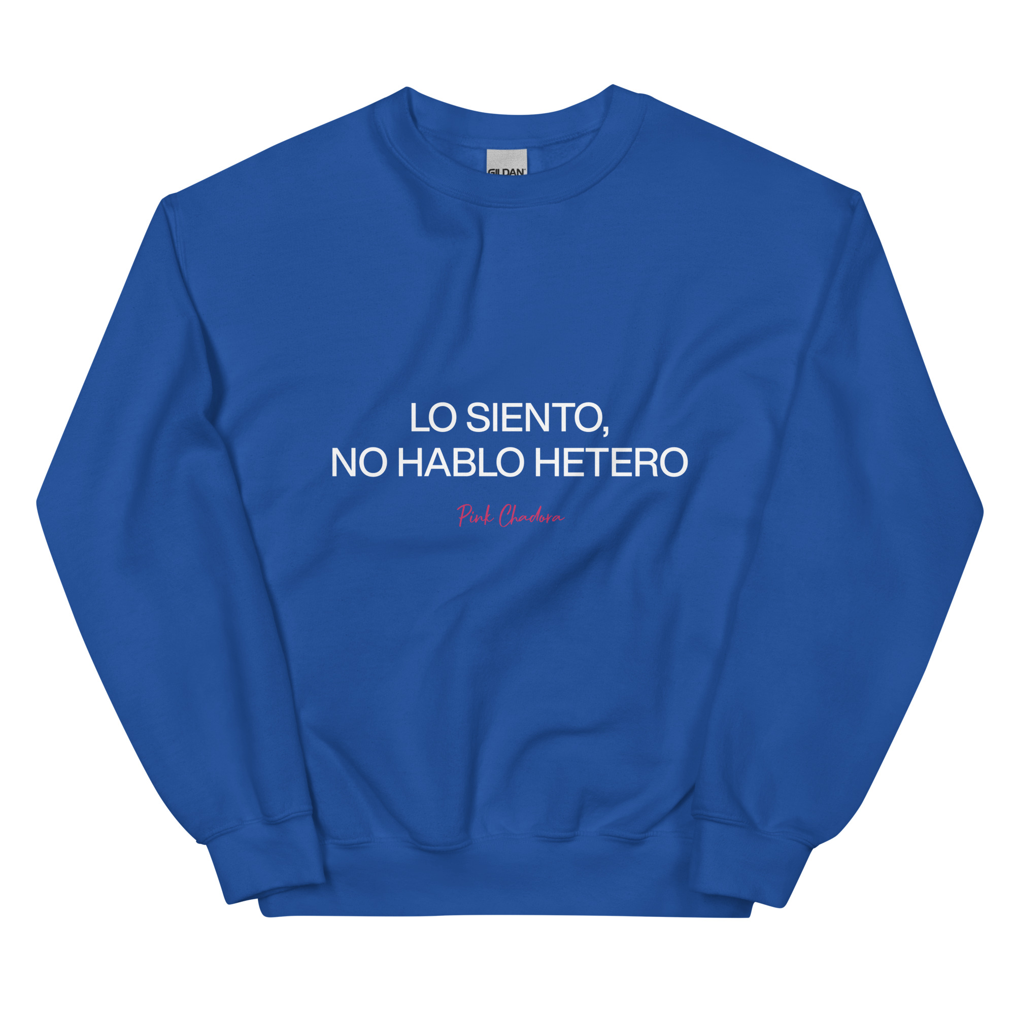Sudadera serigrafía "Lo siento, no hablo hetero" - Imagen 7